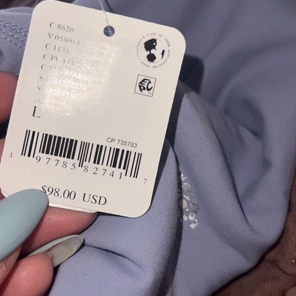 FREE PEOPLE MOVEMENT FP NWT Never Better 7/8 Length Heather Leggings Large - Picture 5 of 5